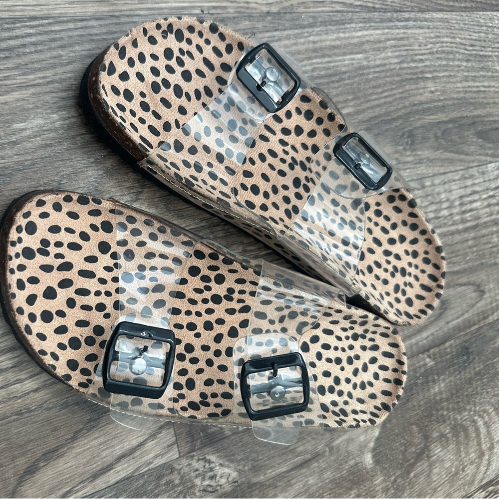 Cute clear birks lookalike